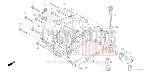 RIGHT CRANKCASE COVER CRF110FP de 2023